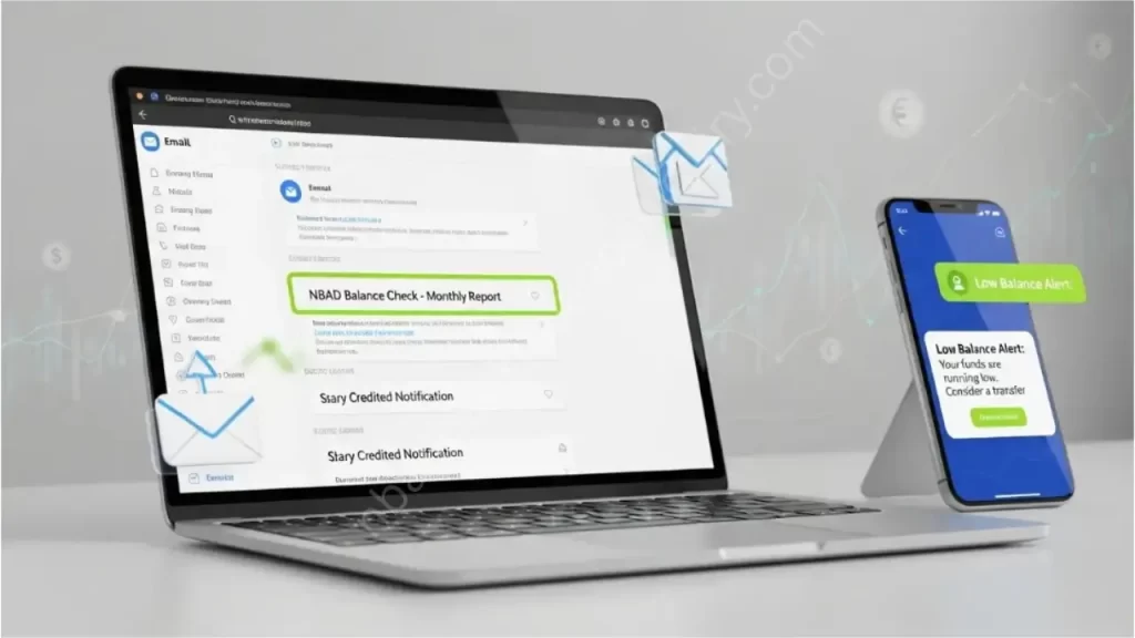 NBAD Balance check via Email Alerts