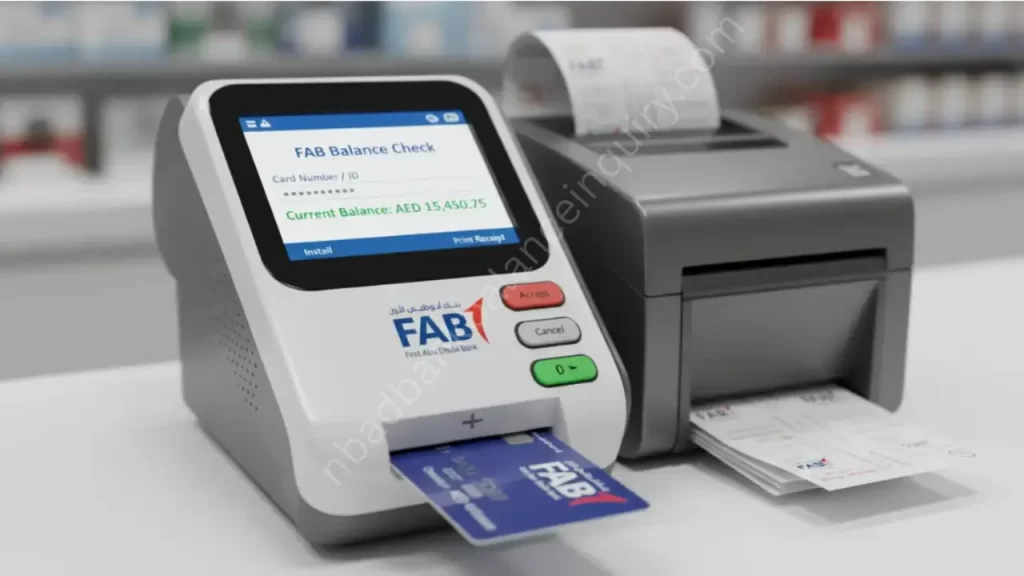 FAB Balance Check at POS Terminals
